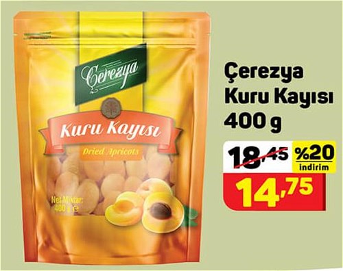 Çerezya Kuru Kayısı 400 g image