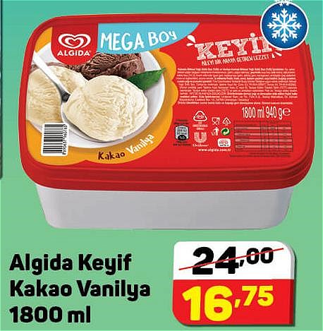 Algida Keyif Kakao Vanilya 1800 ml image