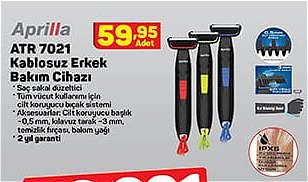 Aprilla ATR 7021 Kablosuz Erkek Bakım Cihazı image