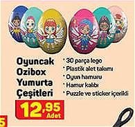 Oyuncak Ozibox Yumurta Çeşitleri/Adet image