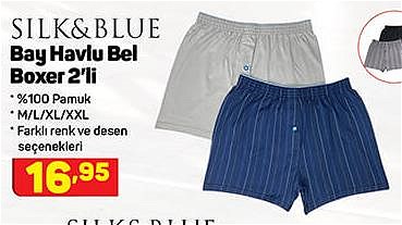 Silk&Blue Bay Havlu Bel Boxer 2'li image