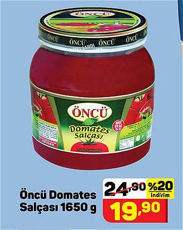 Öncü Domates Salçası 1650 g image