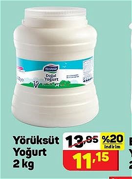 Yörüksüt Yoğurt 2 kg image