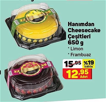 Hanımdan Cheesecake Çeşitleri 650 g image