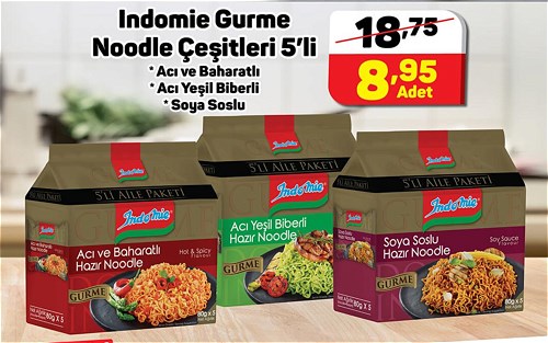 Indomie Gurme Noodle Çeşitleri 5'li image
