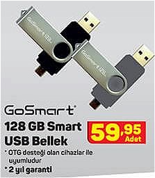 Gosmart 128 Gb Smart Usb Bellek image