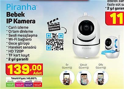 Piranha Bebek IP Kamera image