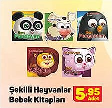 Şekilli Hayvanlar Bebek Kitapları/Adet image