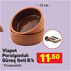 Viapot Porsiyonluk Güveç Seti 6'lı 12 cm image