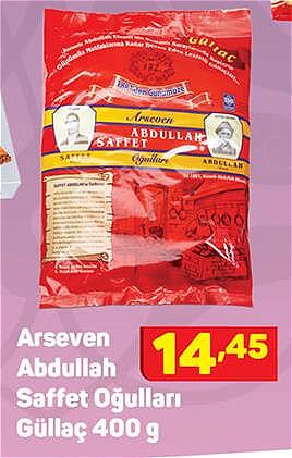 Arseven Abdullah Saffet Oğulları Güllaç 400 g image