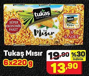 Tukaş Mısır 6x220 g image