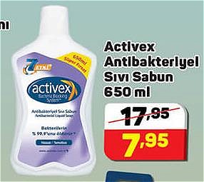 Activex Antibakteriyel Sıvı Sabun 650 ml image