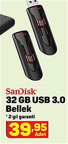 Sandisk 32 GB Usb 3.0 Bellek image