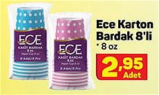 Ece Karton Bardak 8'li 8 Oz image