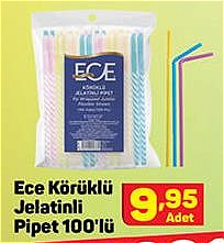 Ece Körüklü Jelatinlli Pipet 100'lü image