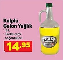 Kulplu Galon Yağlık 3 L image