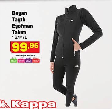 Kappa Bayan Taytlı Eşofman Takım image