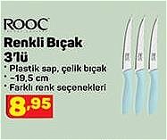 Rooc Renkli Bıçak 3'lü image