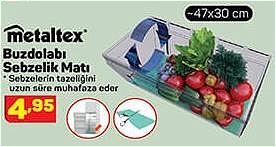 Metaltex Buzdolabı Sebzelik Matı 47x30 cm image