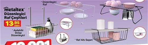 Metaltex Düzenleyici Raf Çeşitleri image