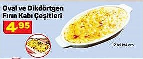 Oval ve Dikdörtgen Fırın Kabı Çeşitleri image