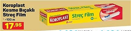 Koroplast Kesme Bıçaklı Streç Film 100 m image