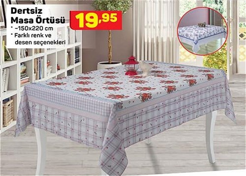 Dertsiz Masa Örtüsü 150x150 cm image