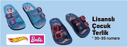 Hot Wheels / Barbie Lisanslı Çocuk Terlik image