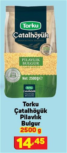Torku Çatalhöyük Pilavlık Bulgur 2500 g image