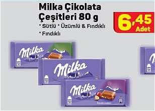 Milka Çikolata Çeşitleri 80 g image