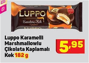 Luppo Karamelli Marshmallowlu Çikolata Kaplamalı Kek 182 g image