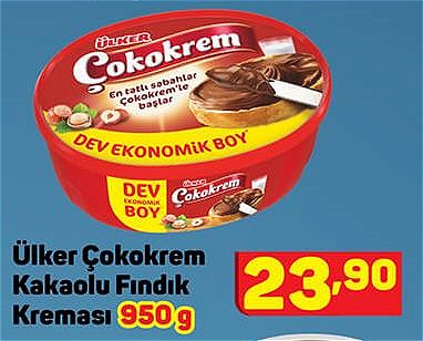 Ülker Çokokrem Kakaolu Fındık Kreması 950 g image