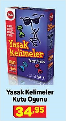 Yasak Kelimeler Kutu Oyunu image