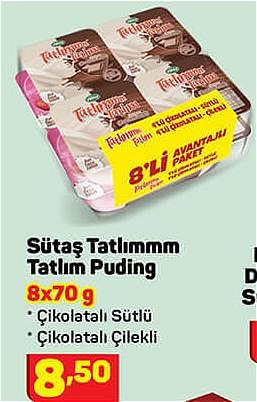 Sütaş Tatlımm Tatlım Puding 8x70 g image
