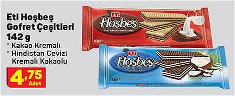 Eti Hoşbeş Gofret Çeşitleri 142 g image