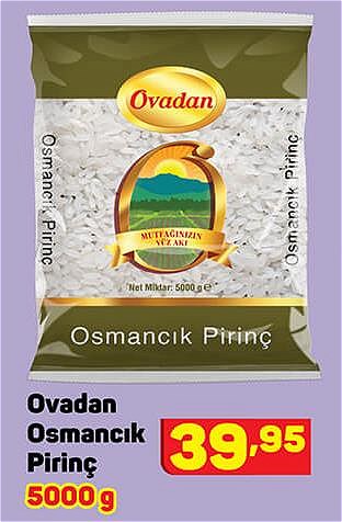 Ovadan Osmancık Pirinç 5000 g image