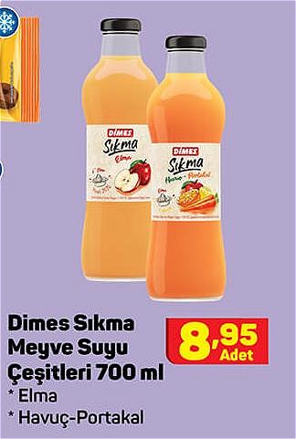 Dimes Sıkma Meyve Suyu Çeşitleri 700 ml image