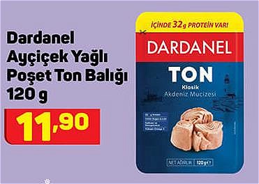 Dardanel Ayçiçek Yağlı Poşet Ton Balığı 120 g image