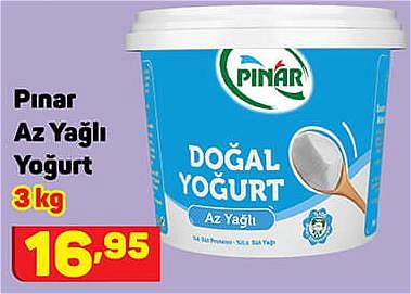 Pınar Az Yağlı Yoğurt 3 kg image