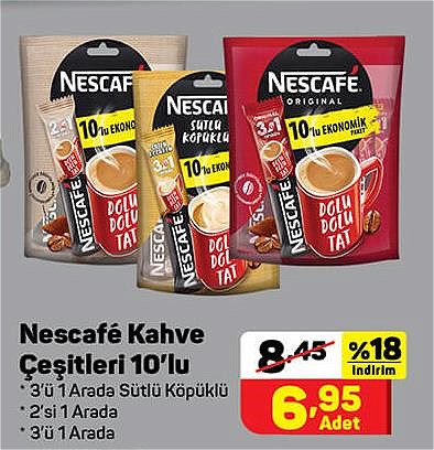 Nescafe Kahve Çeşitleri 10'lu image