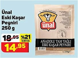 Ünal Eski Kaşar Peyniri 250 g image