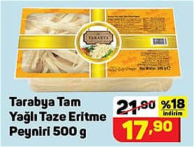 Tarabya Tam Yağlı Taze Eritme Peyniri 500 g image