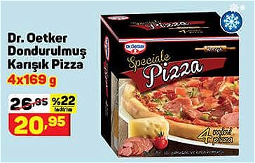 Dr. Oetker Dondurulmuş Karışık Pizza 4x169 g image