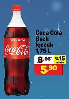 Coca Cola Gazlı İçecek 1,75 L image