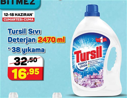 Tursil Sıvı Deterjan 2470 ml 38 Yıkama image