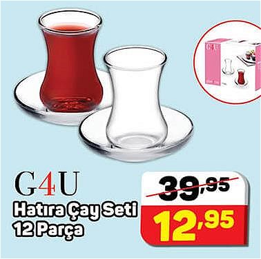 G4U Hatıra Çay Seti 12 Parça image