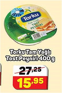 Torku Tam Yağlı Tost Peyniri 400 g image