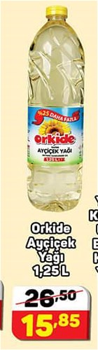 Orkide Ayçiçek Yağı 1,25 l image