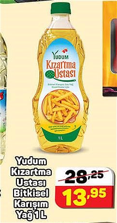 Yudum Kızartma Ustası Bitkisel Karışım Yağ 1 l image