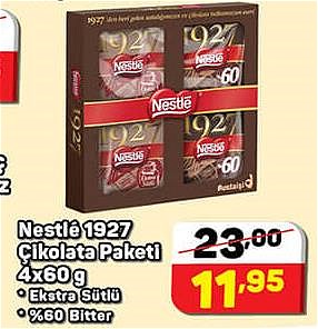 Nestle 1927 Çikolata Paketi 4x60 g image